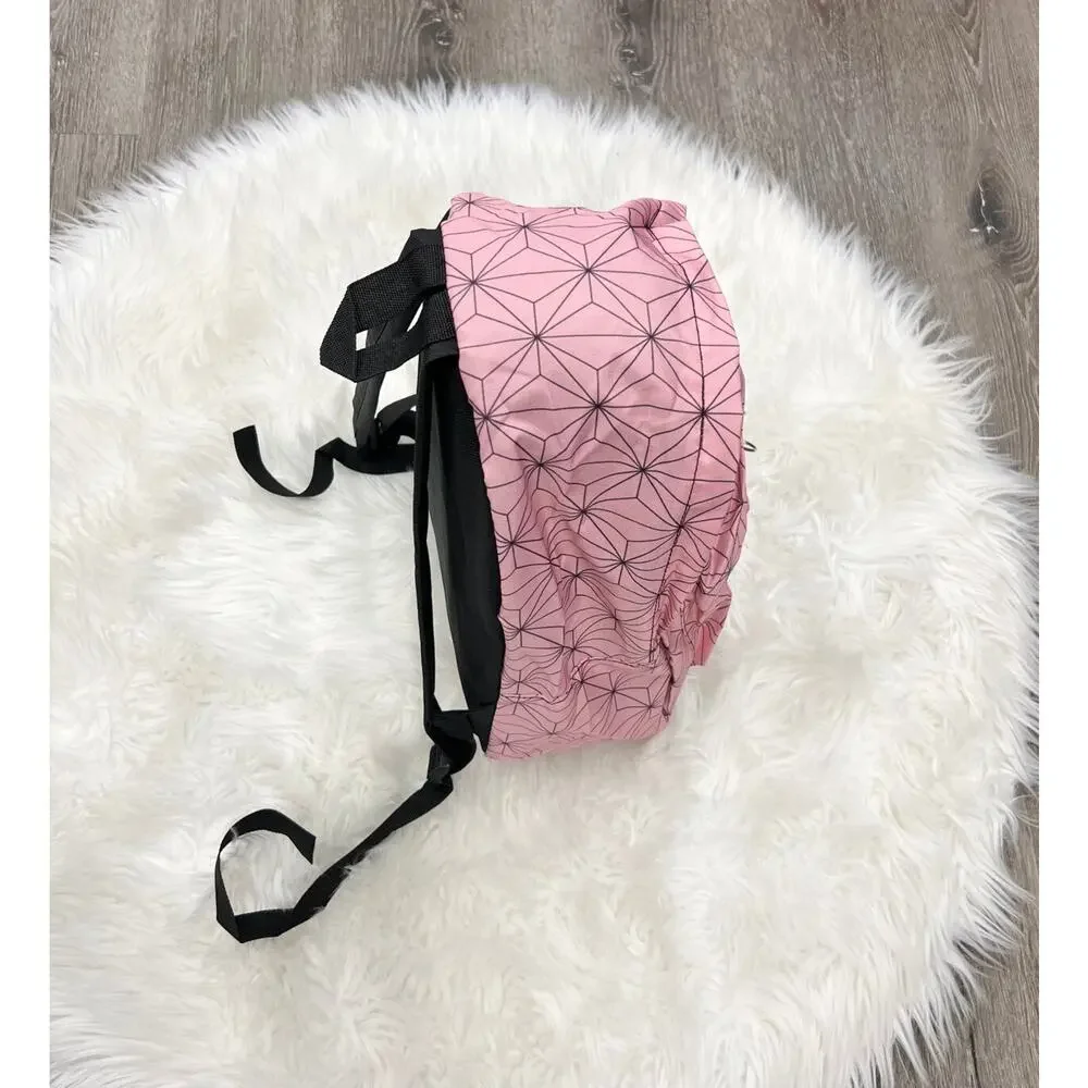 Pink Geometric Designed Backpack 16